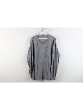 Y2K Patagonia Mens Size Large Faded Spell Out Box Logo Long Sleeve T-Shirt Gray